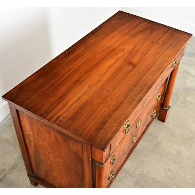 French 19th Century Walnut Empire Commode