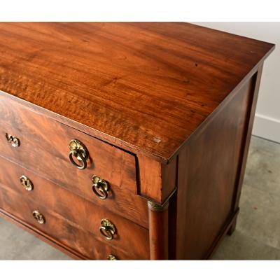 French 19th Century Walnut Empire Commode