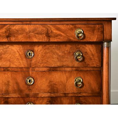 French 19th Century Walnut Empire Commode