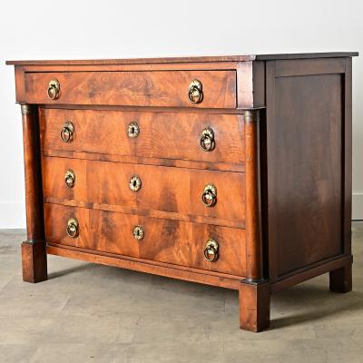 French 19th Century Walnut Empire Commode