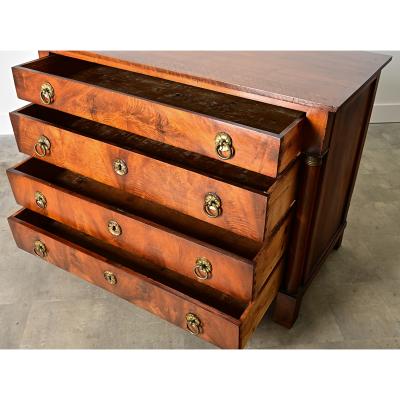 French 19th Century Walnut Empire Commode