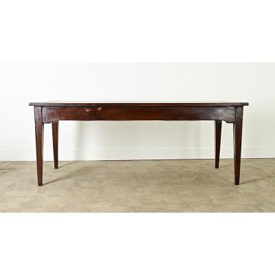 French 19th Century Walnut Farm Table