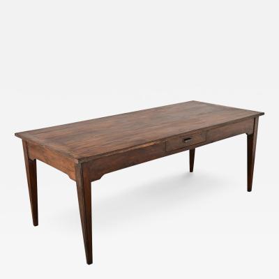 French 19th Century Walnut Farm Table