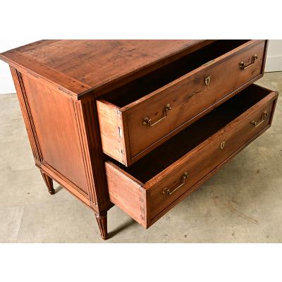 French 19th Century Walnut Louis XVI Style Commode