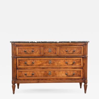 French 19th Century Burl Louis Philippe Commode - Fireside Antiques