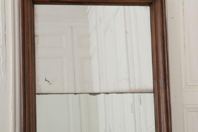 French 19th Century Walnut Mirror
