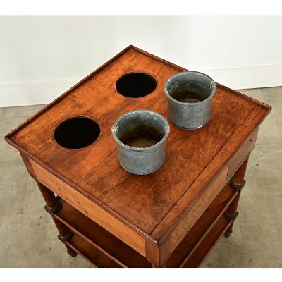 French 19th Century Walnut Rafraichissoir