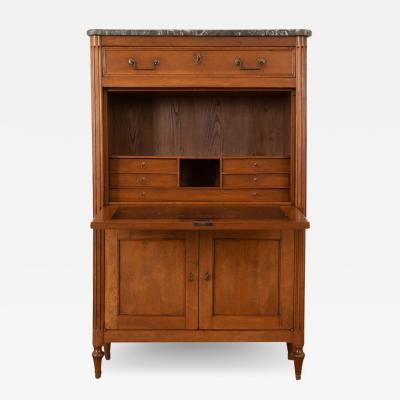 French 19th Century Walnut Secre taire a Abattant