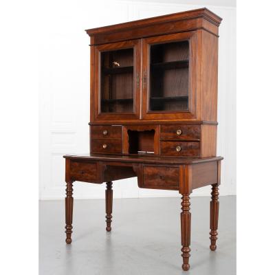 French 19th Century Walnut Secretary