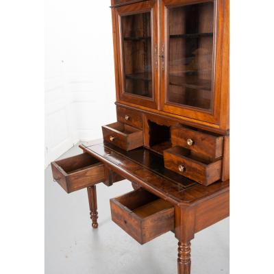 French 19th Century Walnut Secretary