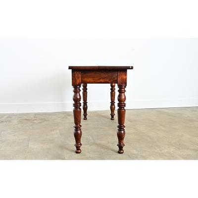 French 19th Century Walnut Server with Burl Front