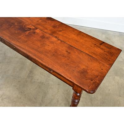 French 19th Century Walnut Server with Burl Front