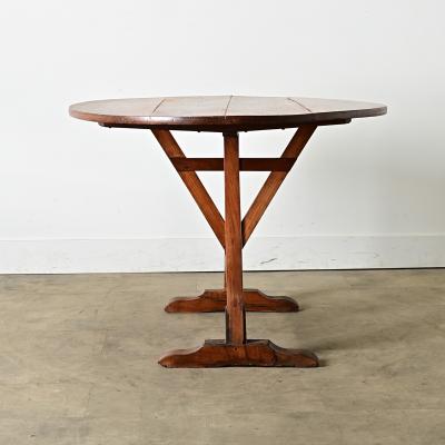French 19th Century Walnut Wine Taster s Table