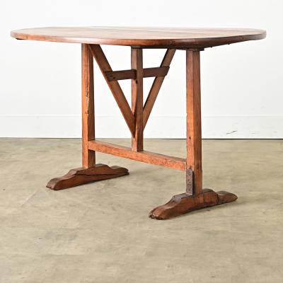French 19th Century Walnut Wine Taster s Table