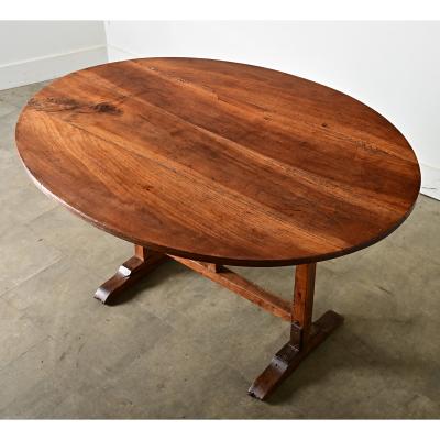 French 19th Century Walnut Wine Taster s Table