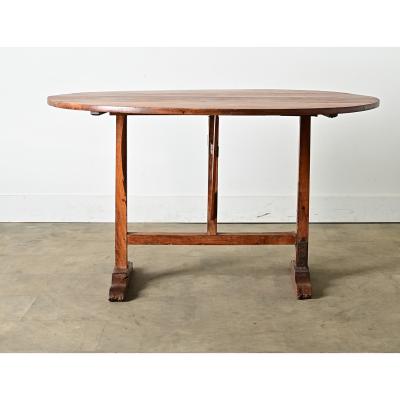 French 19th Century Walnut Wine Taster s Table