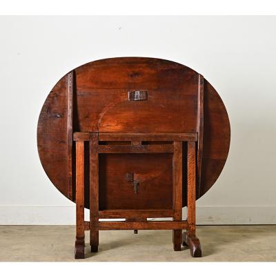 French 19th Century Walnut Wine Taster s Table