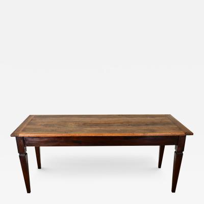 French 19th Century Walnut and Oak Dining Table