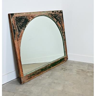 French 19th Century Window Transom Mirror