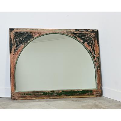French 19th Century Window Transom Mirror