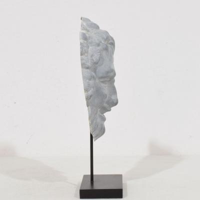 French 19th Century Zinc Bacchus Head Ornament