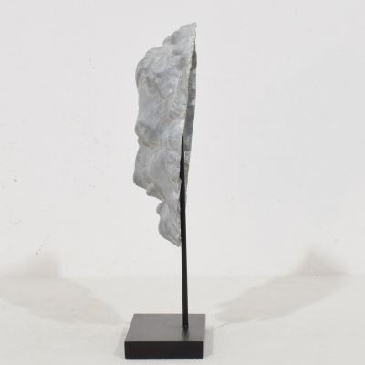 French 19th Century Zinc Bacchus Head Ornament