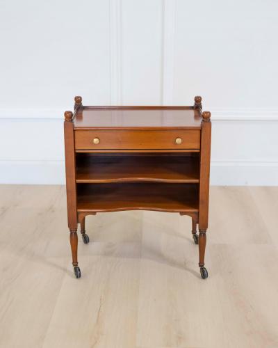French 20th Century Cherrywood Bedside Table