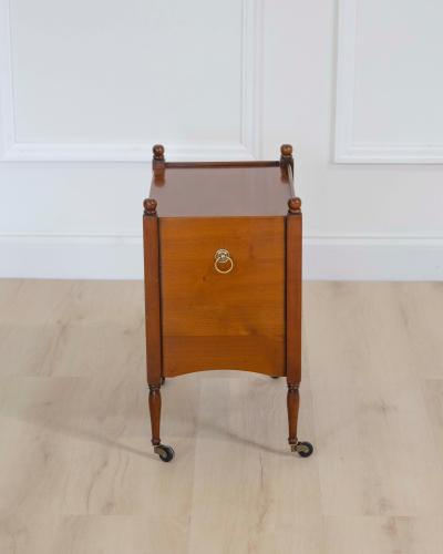 French 20th Century Cherrywood Bedside Table