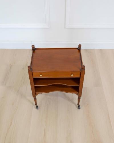 French 20th Century Cherrywood Bedside Table