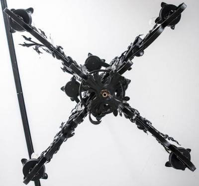 French 20th Century Gothic Style Iron Chandelier