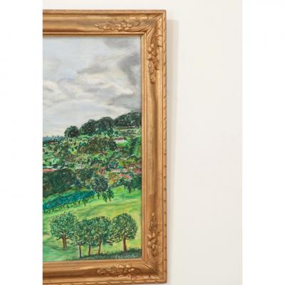 French 20th Century Large Landscape Painting