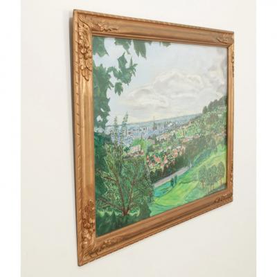 French 20th Century Large Landscape Painting