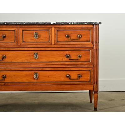 French 20th Century Louis XVI Style Fruitwood Commode