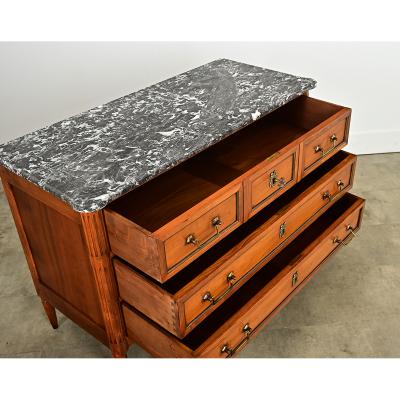 French 20th Century Louis XVI Style Fruitwood Commode