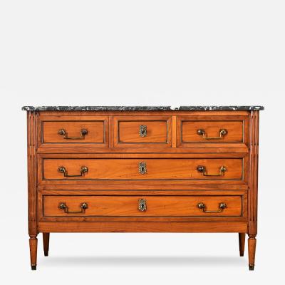 French 20th Century Louis XVI Style Fruitwood Commode
