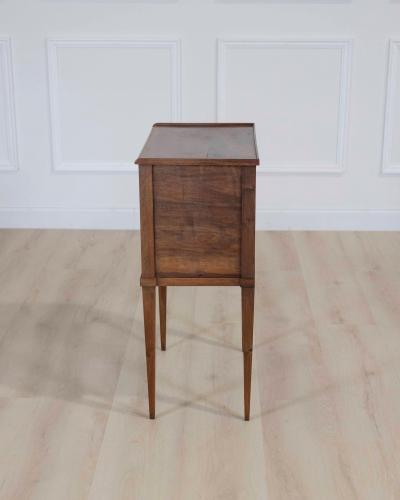 French 20th Century Louis XVI Style Walnut Bedside Table