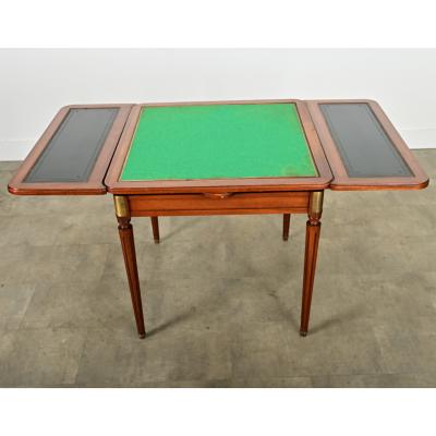 French 20th Century Mahogany Game Table