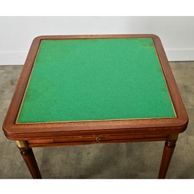 French 20th Century Mahogany Game Table