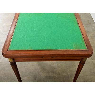 French 20th Century Mahogany Game Table