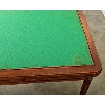 French 20th Century Mahogany Game Table