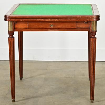 French 20th Century Mahogany Game Table