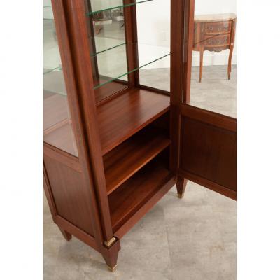 French 20th Century Mahogany Vitrine