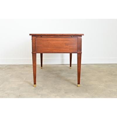French 20th Century Mahogany and Leather top Desk