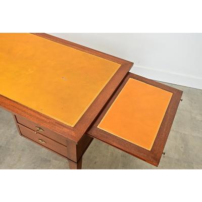 French 20th Century Mahogany and Leather top Desk