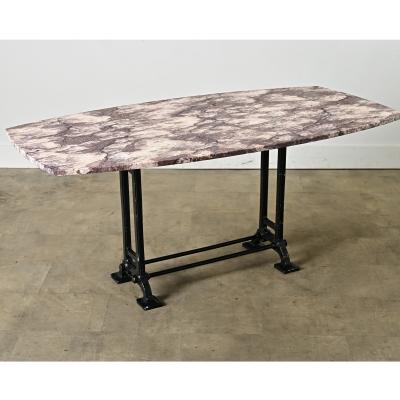 French 20th Century Marble Top Bistro Table