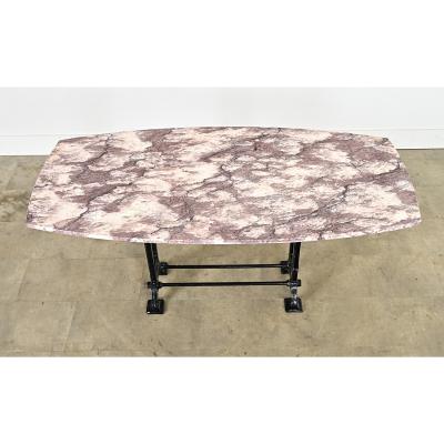 French 20th Century Marble Top Bistro Table