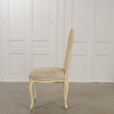 French 20th Century Reproduction Louis XV Style Painted Side Chair