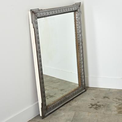 French 20th Century Steel Frame Mirror