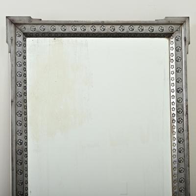 French 20th Century Steel Frame Mirror