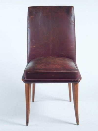 French 50s set of 4 dining chairs in cherry